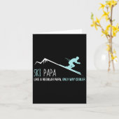 Ski Papa Karte (Gelbe Blume)