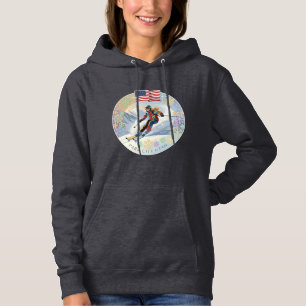 Ski Park City, Utah, Skifahrerin Hoodie