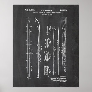 Ski-Patent Poster