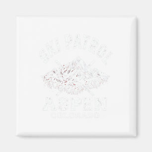 Ski Patrol Aspen Colorado Skifahren und Snowboarde Magnet
