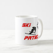 Ski-Patrouille - "Skifahrer " Kaffeetasse (VorderseiteRechts)