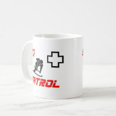 Ski-Patrouille - "Skifahrer " Kaffeetasse (Vorderseite Links)