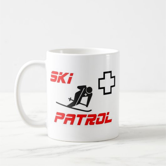 Ski-Patrouille - "Skifahrer " Kaffeetasse (Links)