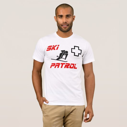 Ski-Patrouille - "Skifahrer " T-Shirt (Vorne ganz)