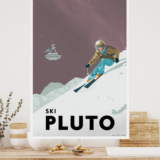 Ski Pluto - Großformat Poster (Küche)