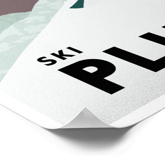 Ski Pluto Poster (Ecke)