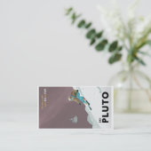 Ski-Pluto-Visitenkarte Visitenkarte (Stehend Vorderseite)