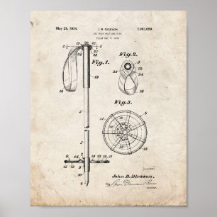Ski Pole Grill and Ring Patent - Alter Look Poster