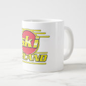 Ski Polen 80er Logo Jumbo-Tasse (Vorderseite Rechts)