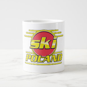 Ski Polen 80er Logo Jumbo-Tasse
