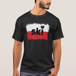 SKI Polnischer Nachname Herkunft Dyngus Tag T-Shirt