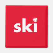 Ski Polnischer Nachname Magnet (Vorne)