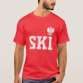 Ski Polnischer Nachname Polen Erbe Polski Eagle Dy T-Shirt (Vorderseite)