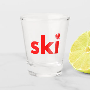 SKI Polnischer Nachname Schuhglas Schnapsglas