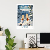 Ski Poster Attitash New Hampshire 1 (Heimbüro)