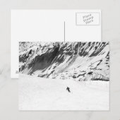 Ski Postkarte (Vorne/Hinten)