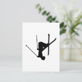 Ski Postkarte (Stehend Vorderseite)