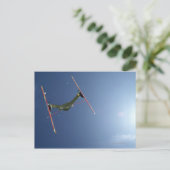 Ski Postkarte (Stehend Vorderseite)