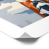 Ski Print Attitash New Hampshire 1 Poster (Ecke)