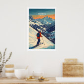 Ski Print Ischgl Österreich 1 Poster (Küche)