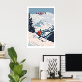 Ski Print La Tania Frankreich 1 Poster (Heimbüro)