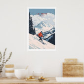 Ski Print La Tania Frankreich 1 Poster (Küche)