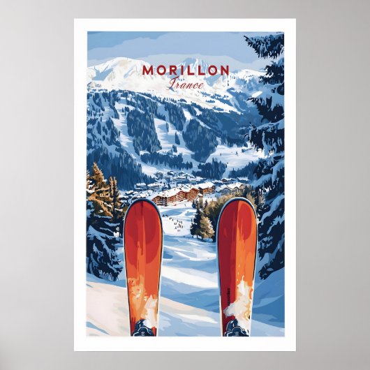 Ski Print Morillon Frankreich 1 Poster (Vorne)