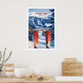 Ski Print Morillon Frankreich 1 Poster (Küche)