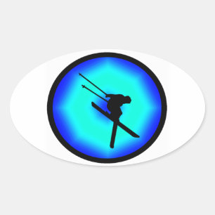 SKI PURE SNOW OVALER AUFKLEBER