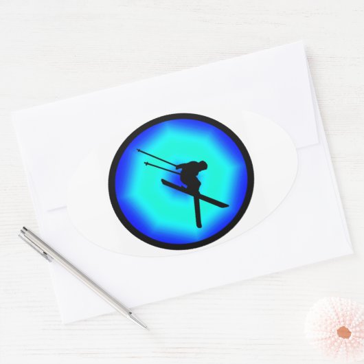 SKI PURE SNOW OVALER AUFKLEBER (Umschlag)