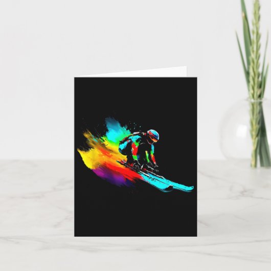 Ski-Racing-Rainbow Karte (Vorderseite)