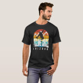Ski-Rad Krasser Ski Jumper Retro Sunset Cycle T-Shirt (Vorne ganz)