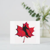 SKI RED MAPLE POSTKARTE (Stehend Vorderseite)