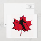 SKI RED MAPLE POSTKARTE (Vorne/Hinten)