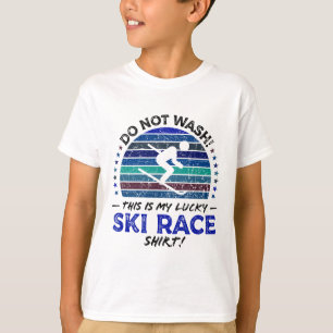 Ski-Rennfahrer Lustiger Skifahrer Skifahren Zitat T-Shirt
