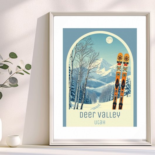 Ski Resort Deer Valley Utah Poster