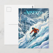 Ski-Resort Niseko Japan Postkarte (Vorne/Hinten)