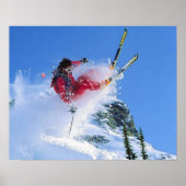 Ski resort, Romania, Piana Brasov, tricks Poster (Vorne)