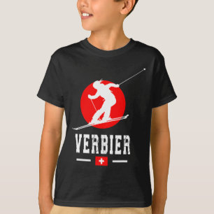 Ski Resort Verbier Alpen Schweizer Berge Schweiz T-Shirt