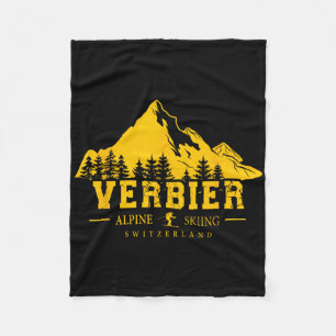 Ski Resort Verbier Schweiz Alpinski Alpin Schweize Fleecedecke