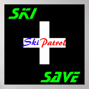 Ski & Rett - Poster