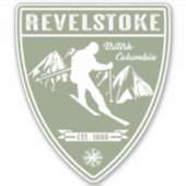 Ski Revelstok British Columbia Aufkleber (Vorderseite)
