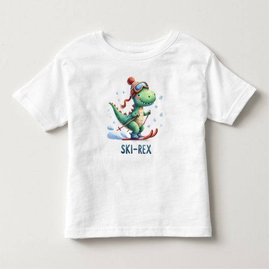 Ski-Rex-Abenteuer Kleinkind T-shirt (Vorderseite)