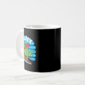 Ski Rex Lustiger Skifahrender Dinosaurier Winter S Kaffeetasse (Vorderseite Links)