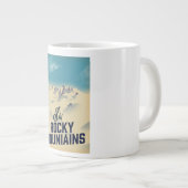 Ski Rocky Mountains USA Jumbo-Tasse (Vorderseite Rechts)