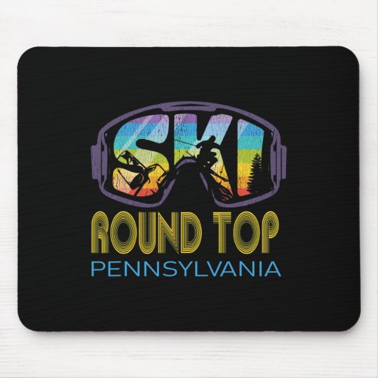 Ski Round Top Pennsylvania Skiferien  Mousepad (Vorne)