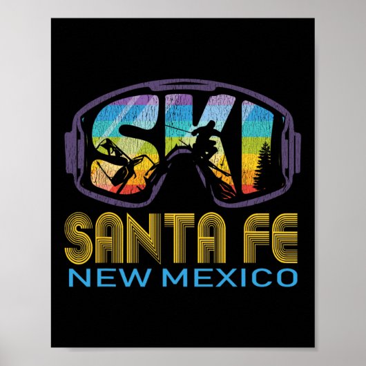 Ski Santa Fe New Mexico Skiurlaub Poster (Vorne)
