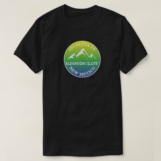 Ski Santa Fe New Mexico T-Shirt (Design vorne)