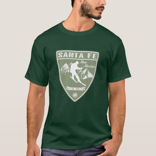 Ski Santa Fe New Mexico T-Shirt (Vorderseite)