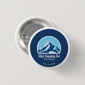 Ski Santa Fe Skiort New Mexico Button (Vorne & Hinten)